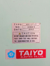 Taiyo Asc-12-4z3 Automatic Voltage Regulator Avr New