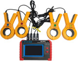 New Power Quality Meter Analyzer with 5-inch Touch Screen 4 PCS 1000A Current Clamp 202501151402 - Product Image