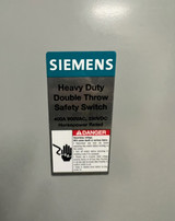 400a Siemens Heavy Duty Double Throw Safety Switch 600vac 250dvc(6366aa)