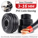 Automotive Flexible Pvc Cable Sleeving Tubing Wiring Harness Black Wire Loom