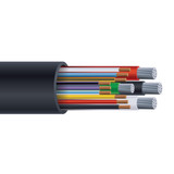1/3 with 6 Ground + 18/9c Aluminum Generator Cable Tc-er-jp (17kw-24kw) 600v