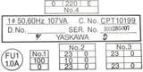 Yaskawa Cpt10199 Transformer 50, 60hz 107va Pz0