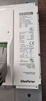 Gladiator Molded Case Circuit Breaker, 1200a Frame, 1200a, 600 Vac, 3-pole,
