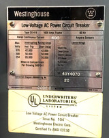Westinghouse Low-voltage Ac Power Circuit Breaker, Type Ds-416 1 Yr Warranty