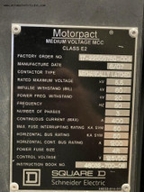 Square D 400 Amp 7200 Volt Medium Voltage Starter