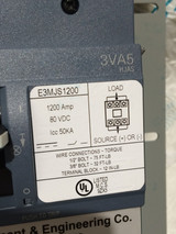 Eee 3va5 Hjas 1200a Circuit Breaker with Hardware E3mjs1200 48 Vdc