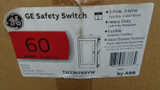 Ge Th3362ssvw 60amp 3pole/wire Heavy Duty Fusible Ss Safety Switch W View Window