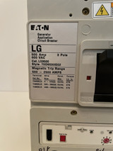 Eaton Lg3500 Generator 500a 3 Pole Circuit Breaker 600vac Push to Trip