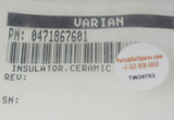 04-718676-01 Insulator Ceramic Varian, New Open Box