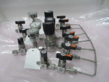 Gas Line Assembly Aptech Ap1010s 2pw Mv4 Fv4, Usg Millipore Gauge