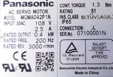 Panasonic Mqma042p1n Ac Servo Motor - Used