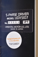 Udx5107 Lot of 2 Super Vexta 5-phase Driver 60a Oriental Motor
