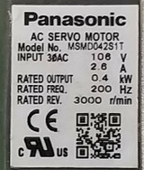 Panasonic Msmd042s1t Ac Servo Motor - Used