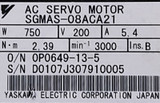 Yaskawa Sgmps-08aca21 Ac Servo Motor