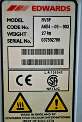 Rv8f Edwards 8 Rotary Vane Dual Stage Vacuum Pump