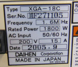 Daihen Xga-18c Rf Power Generator - Untested Industrial Equipment