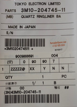 3m10-204745-11 Quartz Ring Liner Base for Tokyo Electron