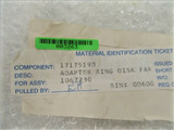 Axcelis 17175190 Faraday Adapter Ring Disk