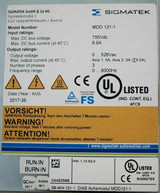 Mdd 121-1 Control Servo 2 Axis 750vdc