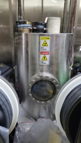 Mbraun Labmaster Mb200mod Glove Box with Ebeam Evaporator - Used