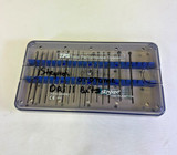 Set of 17 Stryker Tps Ototome Drill Bits and Burrs with Case