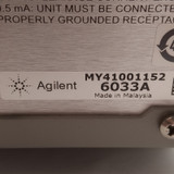 Agilent 6033a Dc Power Supply 200w 0-20vdc