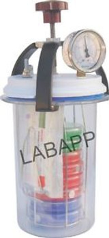 Anaerobic Jar with gas pack Transparent plastic and white labapp-2100