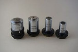 CARL ZEISS JENA MICROSCOPE SHORT OBJECTIVE SET