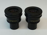 Pair of Nikon CFW10X Microscope Eyepiece great condition