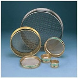 3 in. Brass Frame Sieve, 5.60 mm, no. 3.5 Stainless Steel Wire Mesh, Full Hei...