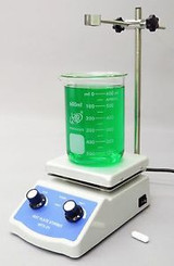 Analog Hot Plate Magnetic Stirrer 120mm, Beaker 600mL, Stir Bar