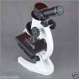40-1000x Compound Student Microscope w Cordless LED. 50 Blank & 2 Prep Slides!