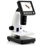3.5 LCD Microscope Camera Video Recorder, USB 8-LED 500X Desk Magnifier Tool
