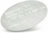 Ruthenium Sputtering Target 1.109 dia x 0.080 thick