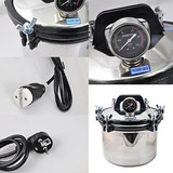 8L Portable Steam Autoclave Sterilizer Dental Equipment Dual heating system 220V