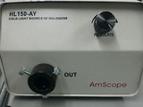 AmScope HL150-AY  Fiber Optic Dual Gooseneck Microscope Illuminator