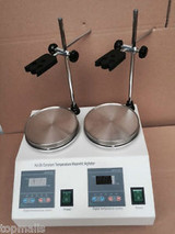 2 Units Heads Multi Unit Digital Thermostatic Magnetic Stirrer Hotplate Mixer