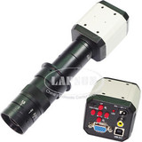 Hd Vga Cvbs Tv Usb Industry Microscope Video Camera + 180X C-Mount Glass Lens Us