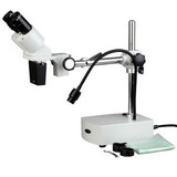 Amscope Se402-Led 20X Stereo Binocular Microscope Boom Arm + Light