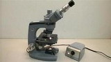 Ao Spencer American Optical Trinocular Microscope W/Plan Achro Objectives