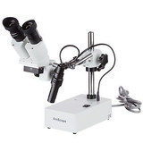 10X Widefield Stereo Microscope With Boom Arm Stand And Incident Light