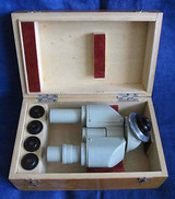 Lomo Binocular Au-12 1,5X To Microscope Zeiss + Pair 7X 10X Eyepiece
