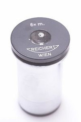 Reichert 6X M. Micrometer Scale Inside Eyepiece Microscope Ocular Lens