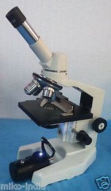 2500X High Power Led Lab Microscope W 100X Oil - Fine Focus - 3D Stage - Slides