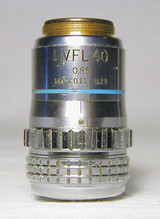 Olympus Uvfl 40 Microscope Objective W/Correction Collar, Vg Condition