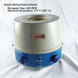 Azzota Shm-500, Stirring Heating Mantle - 500Ml, 250W, Stir Speed: 0 To 1400Rpm,