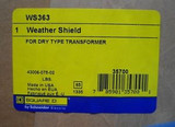 SQUARE D WS363 WEATHER SHIELD FOR TRANSFORMERS. NIB