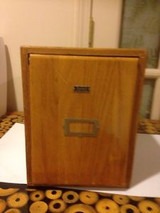 Microscope 500 Slide Storage Cabinet Vintage Oak Wood Eberbach Tray System