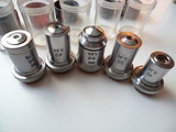 Lomo Phase Contrast Objectives Set Of 5 Objectives -10X, 20X, 40X, Vi40X, Mi90X
