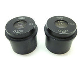 Olympus G20X 12.2 Microscope Eyepieces, Set Of 2